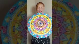 Aprenda a pintar mandalas mandalaspersonalizadas mandalascuram handmade [upl. by Nnaeiluj169]