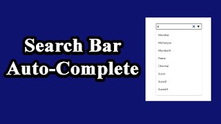 Textbox Search Bar Using HTML  AutoComplete  No JavaScript and Programming Language [upl. by Anilatsyrc499]