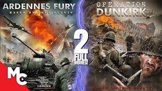 Ardennes Fury  Operation Dunkirk  2 Full Movies  Action War WW2  Double Feature [upl. by Licko]