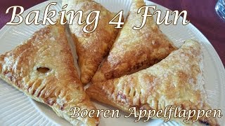 Hollandse Boeren Appelflappen Maken  Baking 4 Fun [upl. by Chappelka]