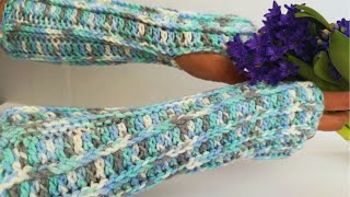 Warm Hands Happy Heart Easy Crochet Hand Warmers Tutorial [upl. by Mulcahy611]