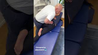 Chiropractor adjustment 🩻Kiropraktorerik chiropractor yoga shorts backpain trending [upl. by Brad]