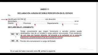 ORIENTACIONES COMO LLENAR LOS ANEXOS DE CONTRATO DOCENTE 2024 [upl. by Aita]