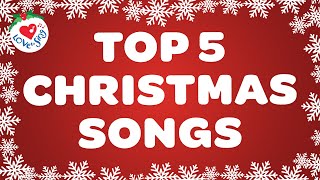 BEST 5 Top Christmas Songs with Lyrics 🎄 POPULAR Merry Christmas Music 🎅 2024 [upl. by Yeclek631]