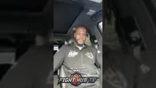 Deontay Wilder ASKED if he BROKE Tyson Fury REACTS to recent performances [upl. by Ssepmet329]