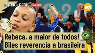 🔴 REBECA ANDRADE É OURO E REVERENCIADA POR SIMONE BILES NAS OLIMPÍADAS 2024 É A MAIOR DO BRASIL [upl. by Paapanen]