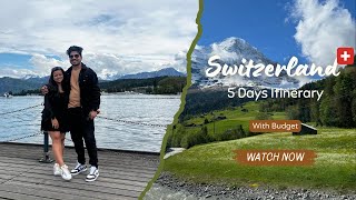 Switzerland Travel Guide  5 Days Detailed Itinerary In ₹75000  Budget Trip Plan In Hindi [upl. by Lectra272]