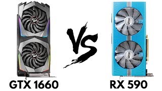 GTX 1660 vs RX 590  RX 590 vs GTX 1660  GTX 1660 Benchmarks  Comparison by HTech [upl. by Odnuges797]