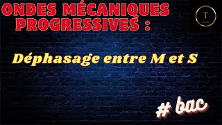 04ondes mécaniques progressives déphasage entre M et S [upl. by Ardnasac]