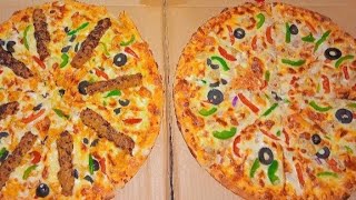 Kababish Pizza amp Malai Boti Pizza Recipe  two 2 falavour Pizza bnane ka asan tarika  by Hassan Ali [upl. by Gainor]