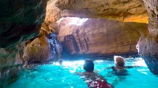 Swimming in Wadi Ash Shab pools Oman [upl. by Mooney817]