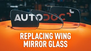 How to replace side mirror glass AUTODOC TUTORIAL [upl. by Edwards]