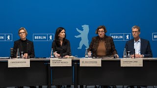 Landespressekonferenz mit dem Berliner Senat am 21 November 2023 [upl. by Ahsim]