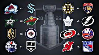 2023 Stanley Cup Playoffs  Round 1  Every Goal [upl. by Aineg493]