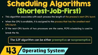 Scheduling Algorithms  Shortest Job First SJF [upl. by Nylia375]