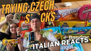 First time trying Czech FOOD Italian Reacts [upl. by Koenraad]