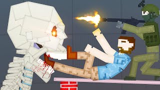 GIANT Skeleton Eats Ragdolls Alive  People Playground Gameplay [upl. by Allyn]