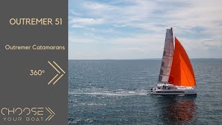 OUTREMER 51 Catamaran 360° Video VR [upl. by Enylcaj]