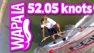 New Speed World Record in windsurfing for Antoine Albeau  5205 knots in Luderitz Namibia [upl. by Gerard593]