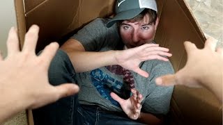 I Mailed Myself IN A BOX amp it REALLY WORKED Human Mail Challenge [upl. by Dilisio114]