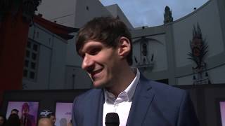 Boban Marjanovic at the JOHN WICK 3 red carpet in LA [upl. by Kensell]