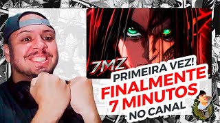 react Eren Attack on Titan  AO SOM DO ESTRONDO  7 Minutoz [upl. by Si]