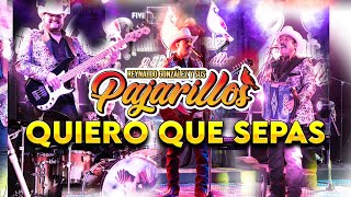 Quiero Que Sepas  Reynaldo González y Sus Pajarillos Video Oficial [upl. by Kelli]