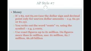 12 Rules of AP Style [upl. by German]