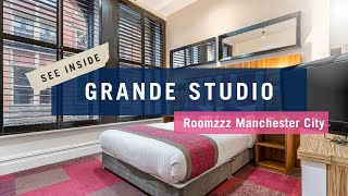 Grande Studio  Apartment Tour  Roomzzz Manchester City [upl. by Carolynne]