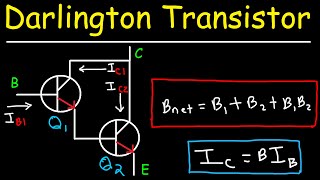 BJT Transistors  Darlington Pair amp DC Beta Current Gain [upl. by Uella]