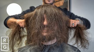 10 YEARS of Long Hair Gets CUT OFF 😱 HUGE Haircut Transformation [upl. by Anoyet]