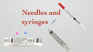 Needles and syringes nurses and nursing students [upl. by Aerdnwahs99]