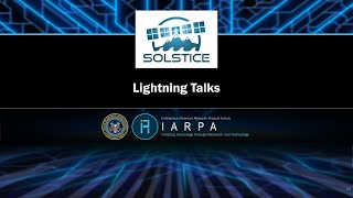 IARPA SOLSTICE Proposers Day Lightning Talks [upl. by Farant410]