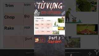 Từ vựng ETS LISTENING chủ đề Garden Part 2 toeic4kynang tựhọctoeic listening english [upl. by Pennington]