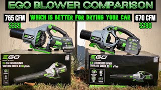 Ego 765 vs 670 Leaf Blower Which is Better for Drying Your Car [upl. by Berlyn]