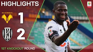 VERONACESENA 12  HIGHLIGHTS  Cesena stun Verona to qualify  Coppa Italia Frecciarossa 202425 [upl. by Nomit]