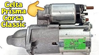 Como trocar automático motor de partida celta corsa classic prisma [upl. by Eiramnna]