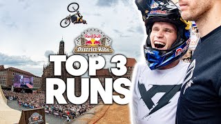 Urban Slopestyle Madness 💥 TOP 3 Runs from Red Bull District Ride 2022 [upl. by Calva]