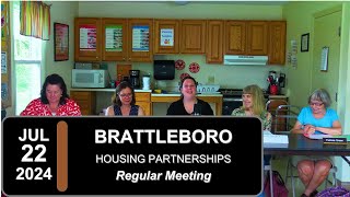 Brattleboro Housing Partnerships Board Mtg 72224 [upl. by Og237]