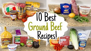 10 of the BEST Ground Beef Recipes  Tasty Quick amp Cheap Dinners Made EASY  Julia Pacheco [upl. by Neersin]