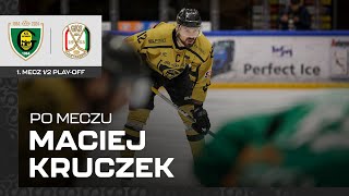 Maciej Kruczek po 1 meczu 12 playoff GKS Katowice  JKH GKS Jastrzębie 13 17032024 [upl. by Alistair]