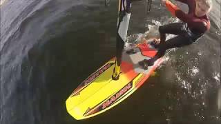 1st day of foiling with Naish Hover Thrust [upl. by Eleets]