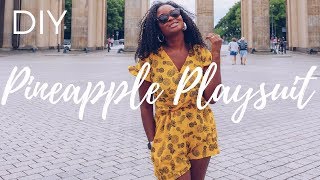 DIY PLAYSUIT PINEAPPLE ROMPER [upl. by Golub]