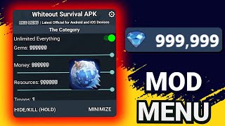 Whiteout Survival Hack MOD APK v98 Unlimited Gems Free Shopping Fast Build Auto Play 2024 [upl. by Lipski]