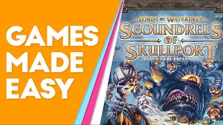 Lords of Waterdeep Scoundrels of Skullport How to Play and Tips [upl. by Yrrej798]