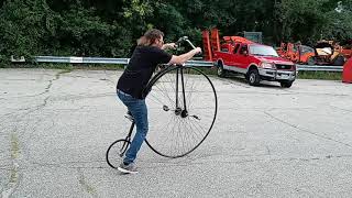 Penny farthing how to ride them [upl. by Amoihc]