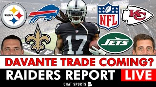 Davante Adams Trade Coming Today Raiders News amp NFL Rumors  Raiders Report Live [upl. by Pozzy]