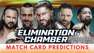 WWE Elimination Chamber 2025 Match Card Predictions  WWE Elimination Chamber Dream Card [upl. by Ylenaj]