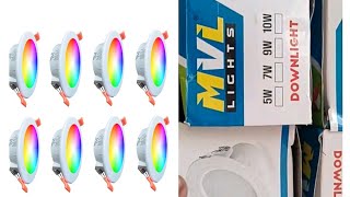 MVL led ceiling light 7in1 colour 10watt [upl. by Alakam]