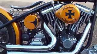 Harley Davidson Evo 1340 Bobber by Fenland Choppers [upl. by Septima267]